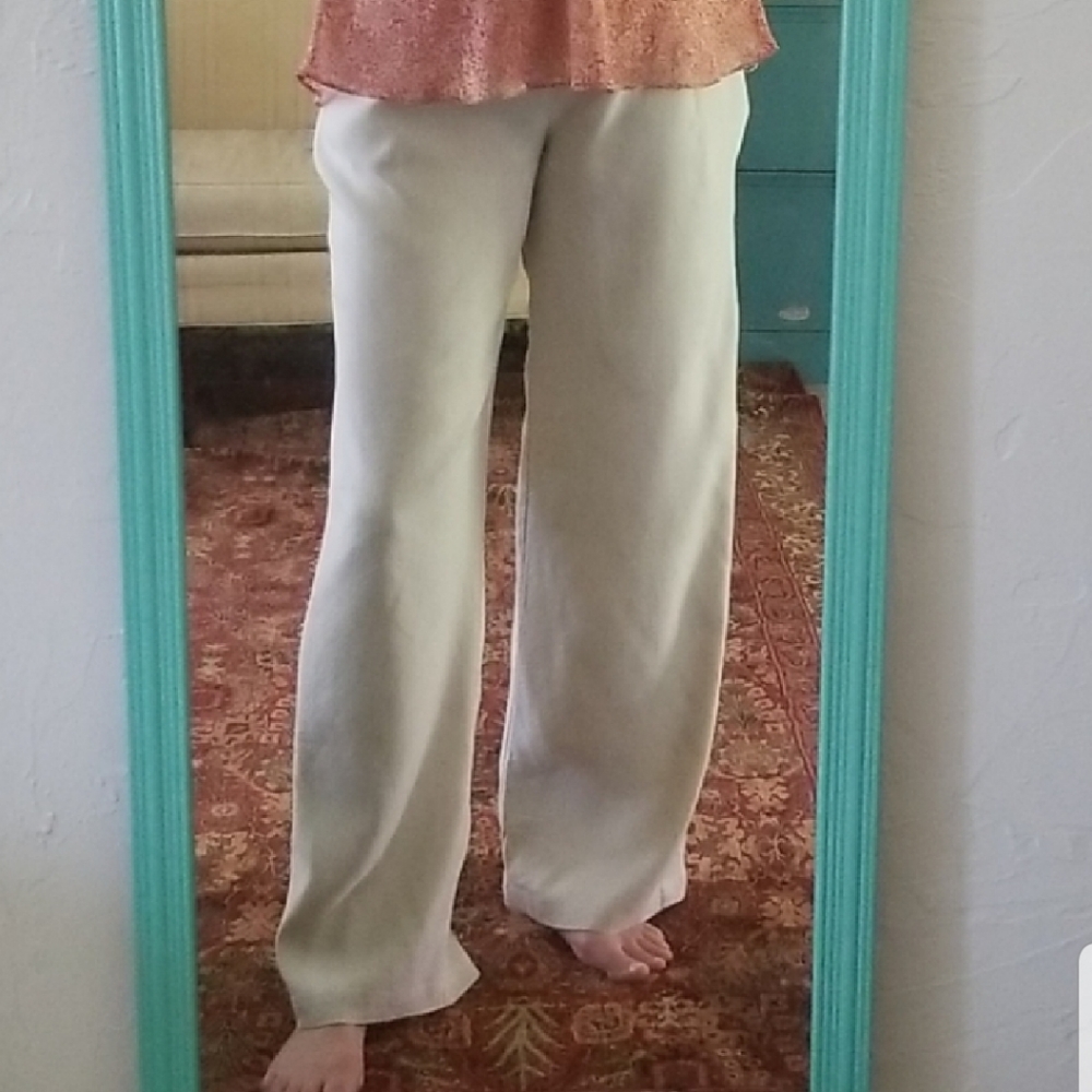 J.Jill NWOT Linen Trousers, 12T Wide-Leg, Fully Lined